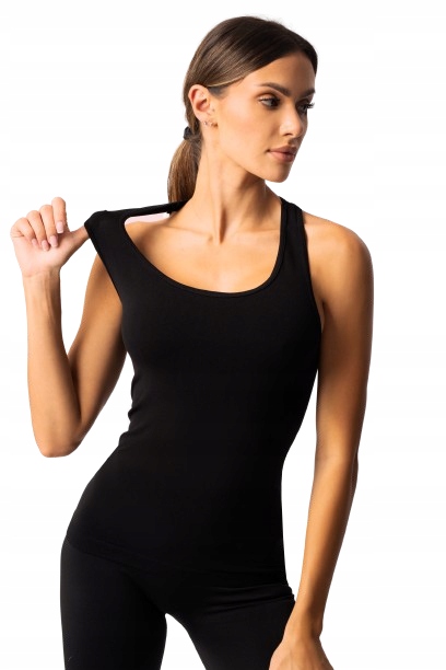 Spaio Tank Top bezrękawnik damski czarny Xs