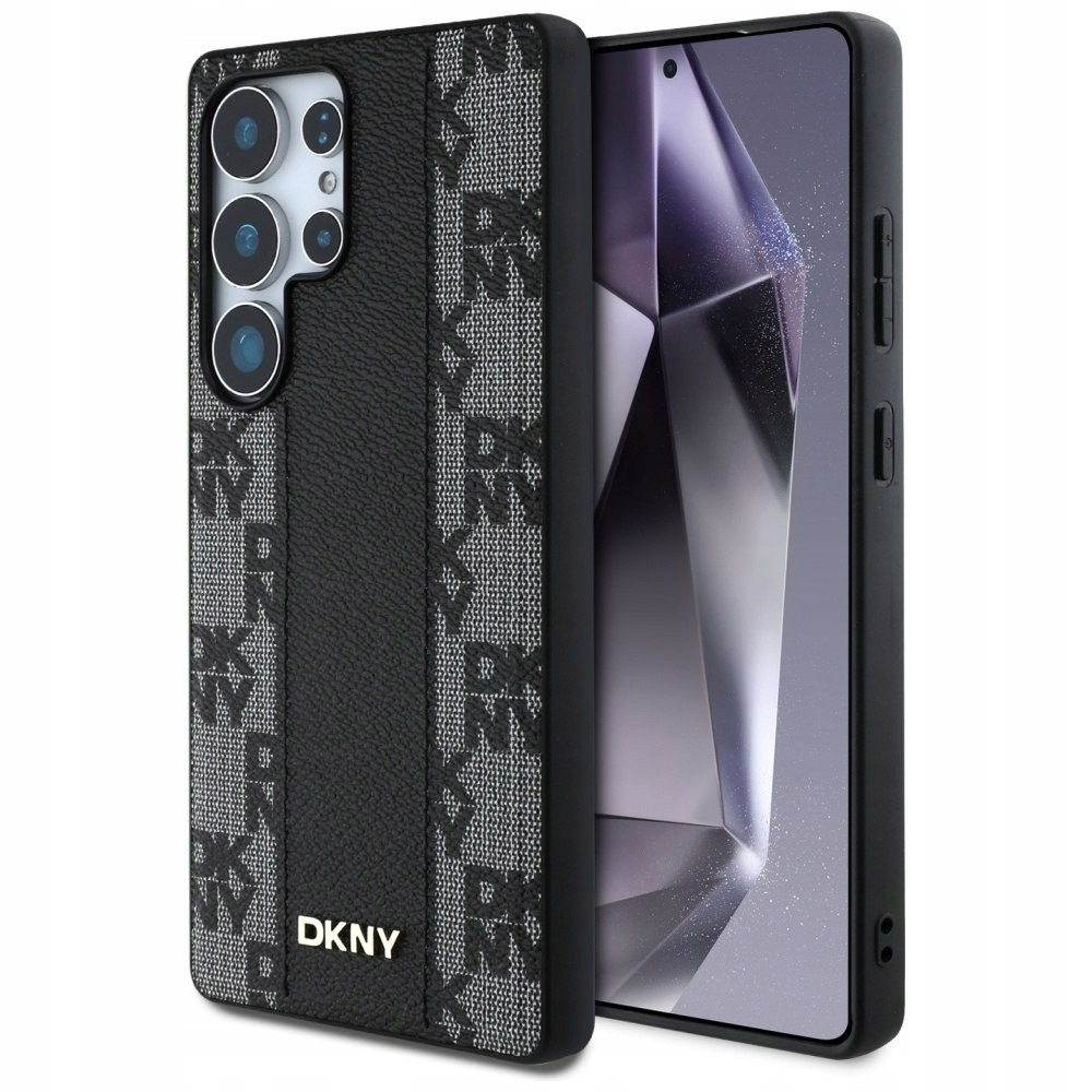Etui Dkny Leather Checkered Pattern MagSafe do Samsung Galaxy S25 Ultra cza
