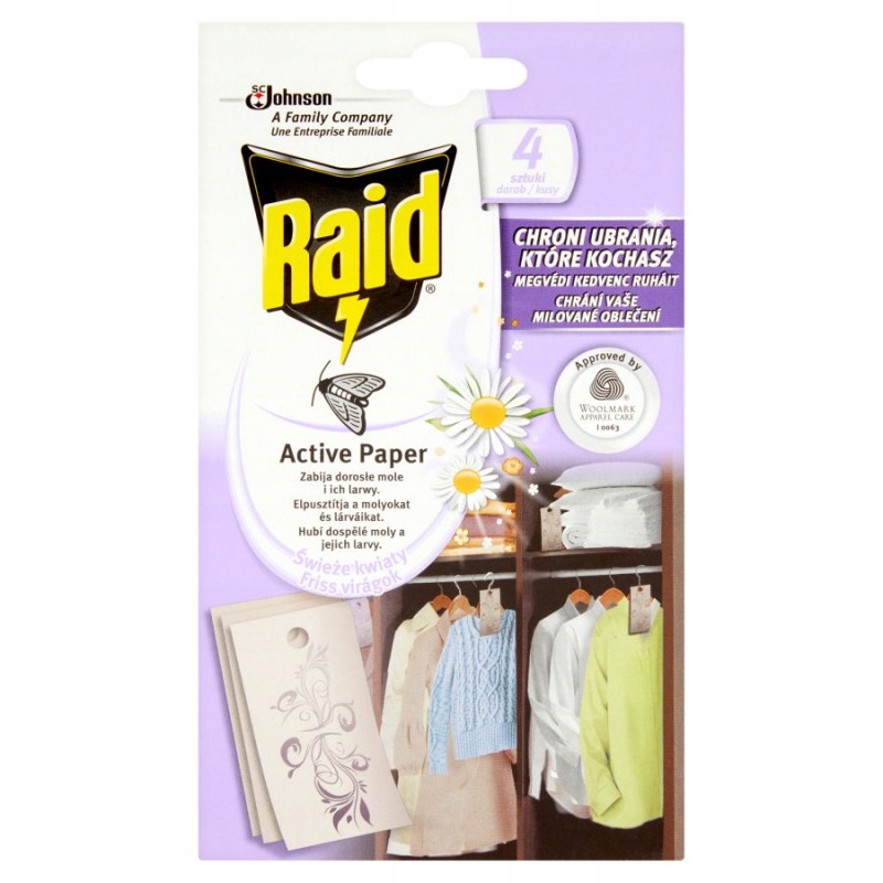 

Raid Active Paper Świeże Kwiaty Przeciw Insektom