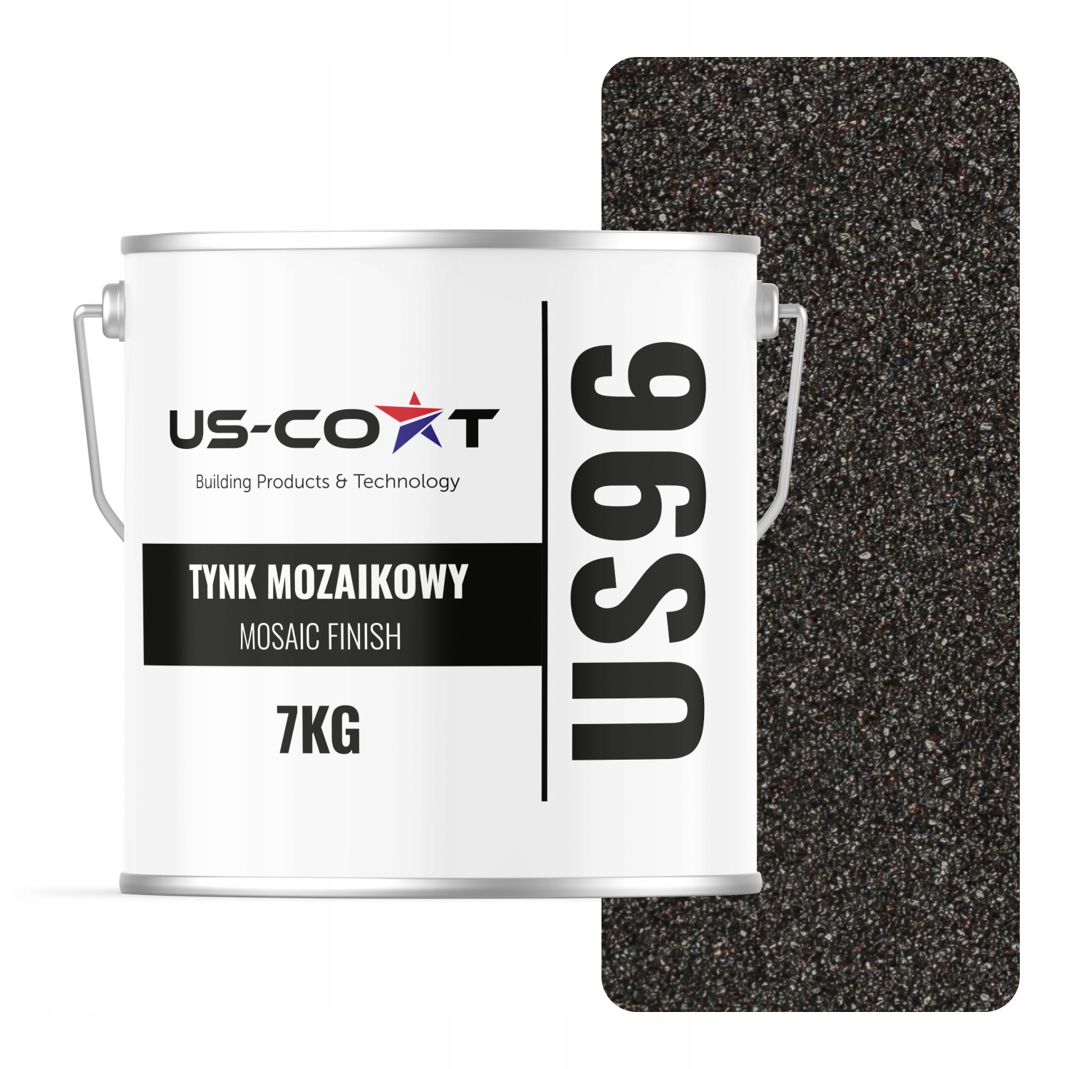 Mozaiková Omítka Mozaika 7KG Hnědá Tmavá M84 Ozdobná Pryskyřičná Prémiová