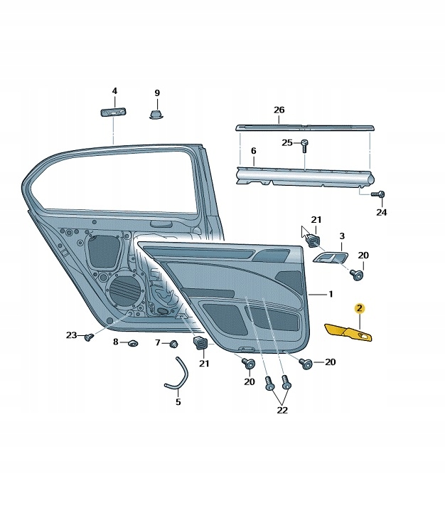 OBUDOWA UCHWYTU RĄCZKA DRZWI SKODA SUPERB ORYGINAŁ