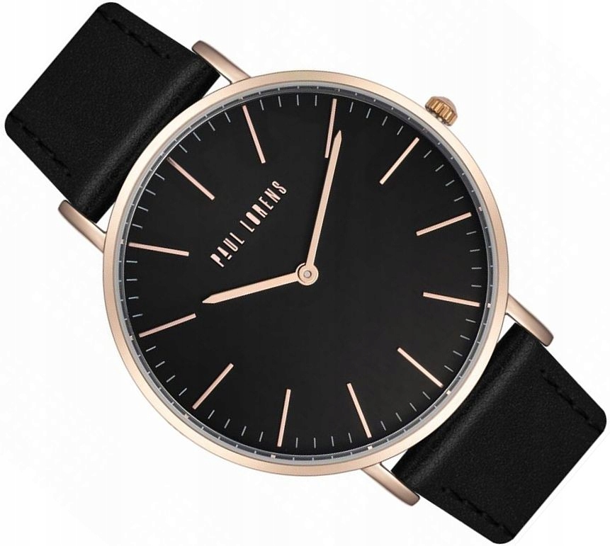 Elegantní Dámské Hodinky Paul Lorens PL11014A7-1A4 Černá Klasika Slim 41 mm