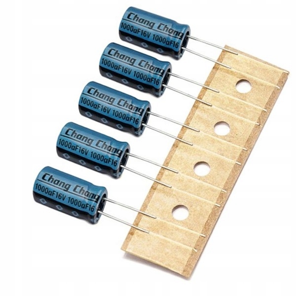 KONDENSATOR 1000uf 16V 5-SZTUK SERIA LE LOW.ESR