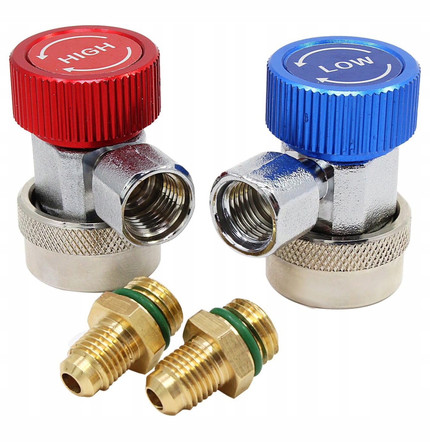 2 X REGULOWANY AC R134A SZYBKI ŁĄCZNIK DO ADAPTER KLIMATYZACJI SAMOCHODOWEJ Producent części Inny