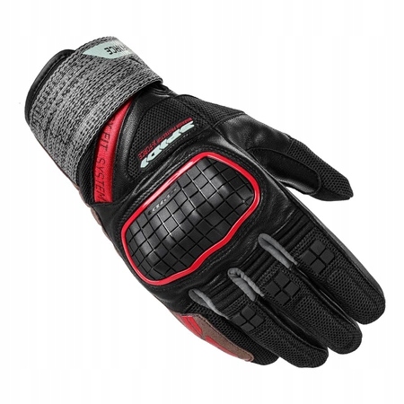 Krótkie rękawice motocyklowe SPIDI X-FORCE RED czarny czerwony GRATISY Rozmiar XXL