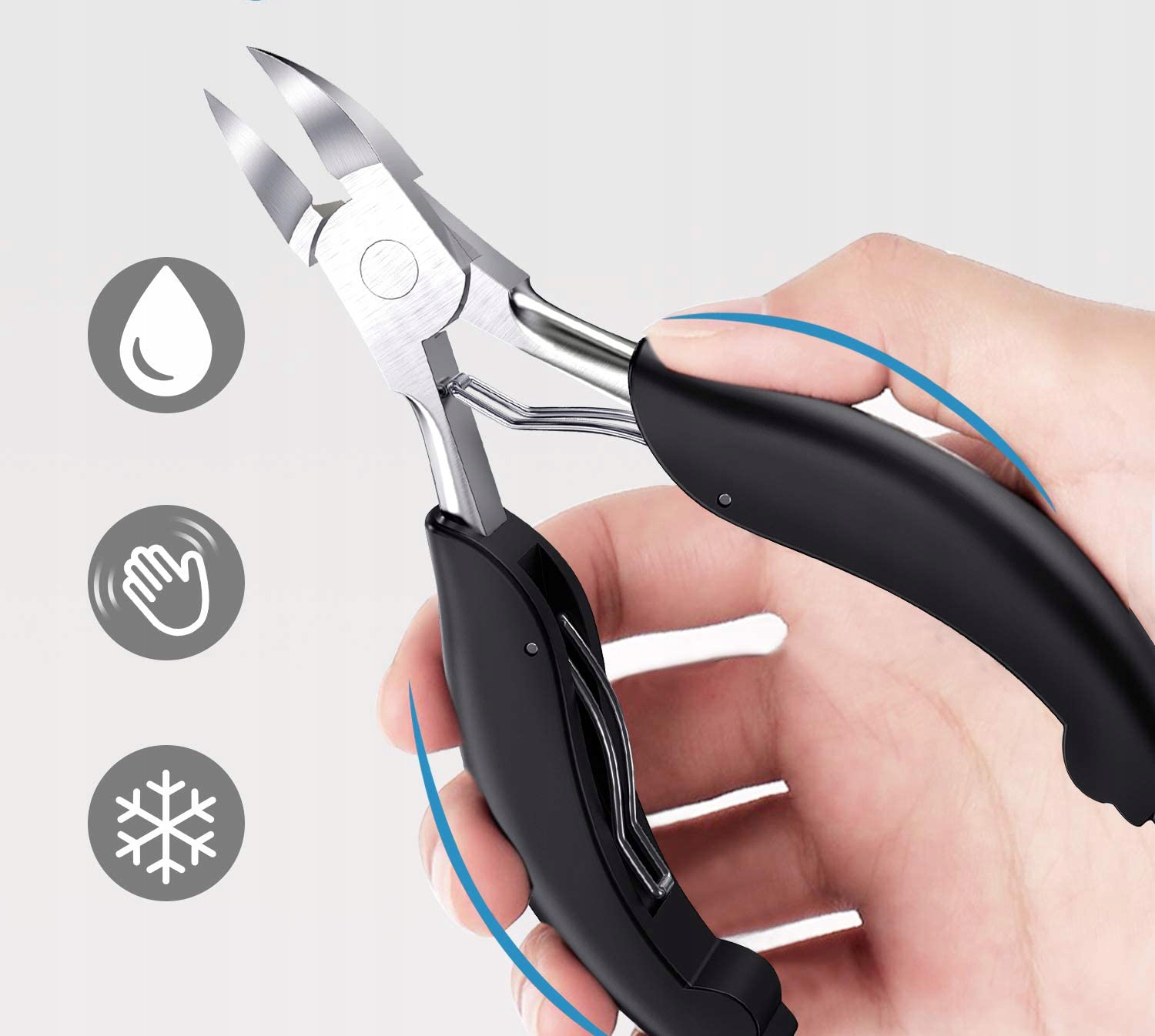 CĄŻKI OBCINACZ DO WRASTAJĄCYCH GRUBYCH TWARDYCH PAZNOKCI + PILNIK + ETUI Rodzaj cążki