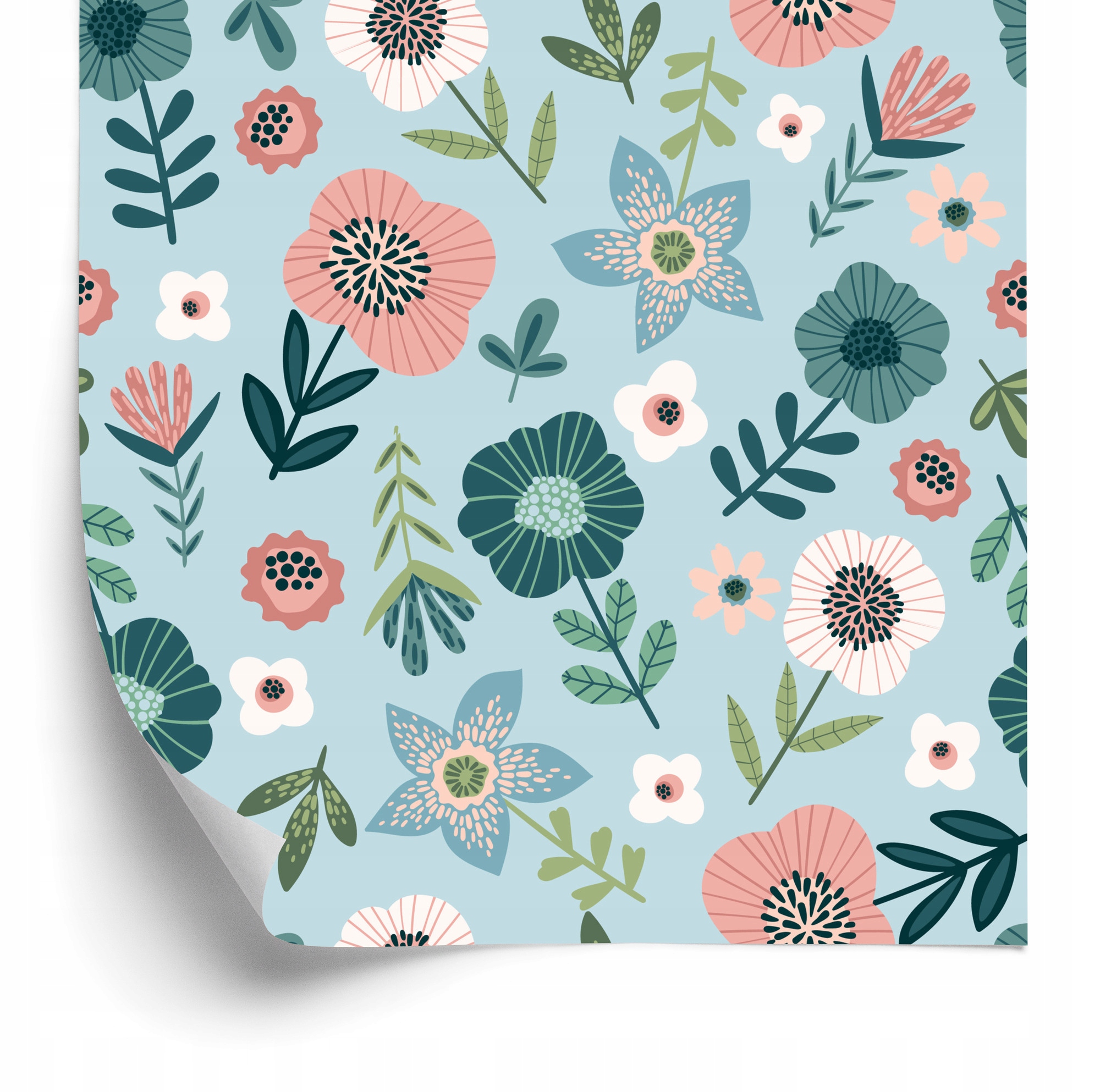 Tapeta Farebné kvety 50x1000 cm