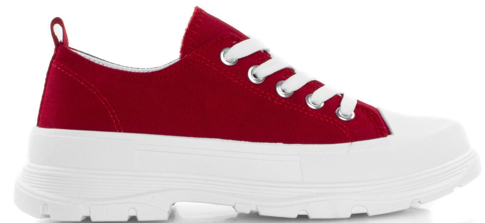 

5770 Czerwone Niskie Trampki Palladi Platforma 40