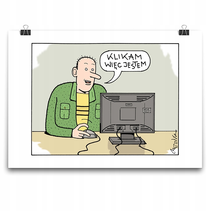 

Plakat Informatyk Grafik Klikam Andrzej Mleczko