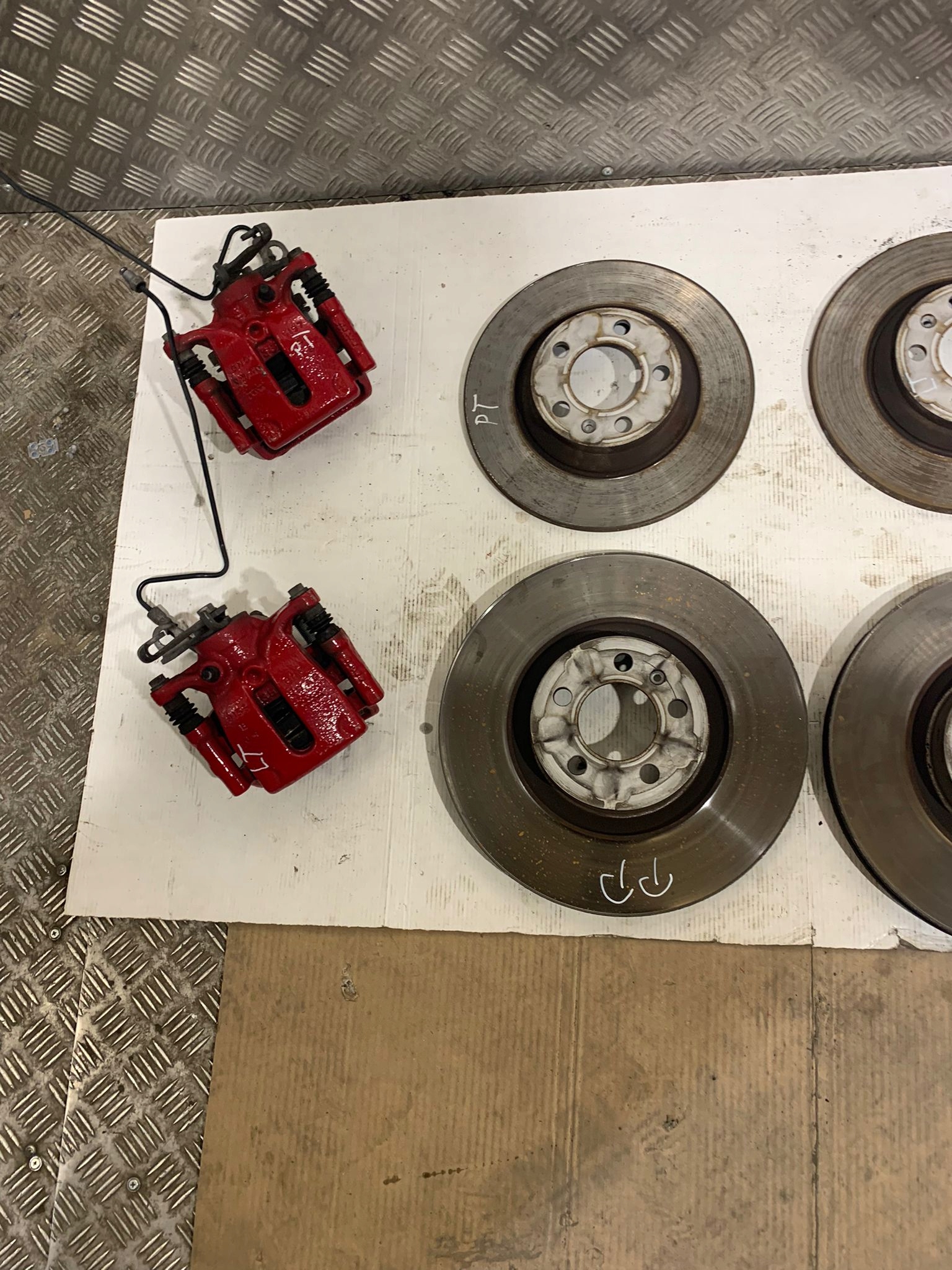 calipers discs brake KPL. VW POLO VI 2G GTI 1