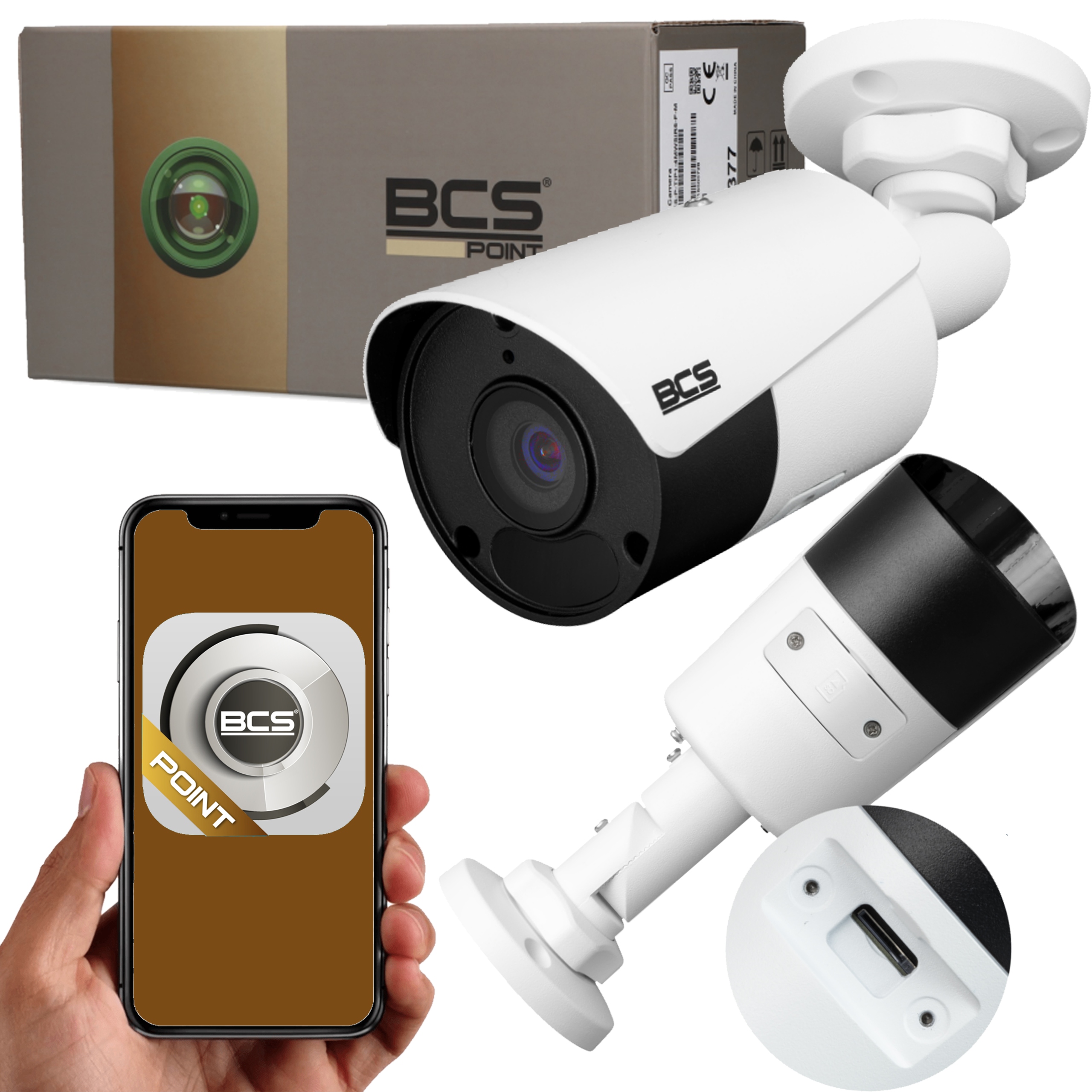 KAMERA ZEWNĘTRZNA IP 5MP BCS POINT BCS-P-TIP15FSR5