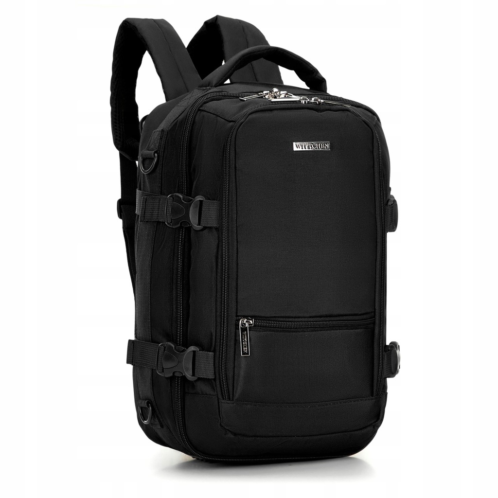 Plecak 40x30x20cm do samolotu Wittchen 2w1 29-3p-000-10B czarny