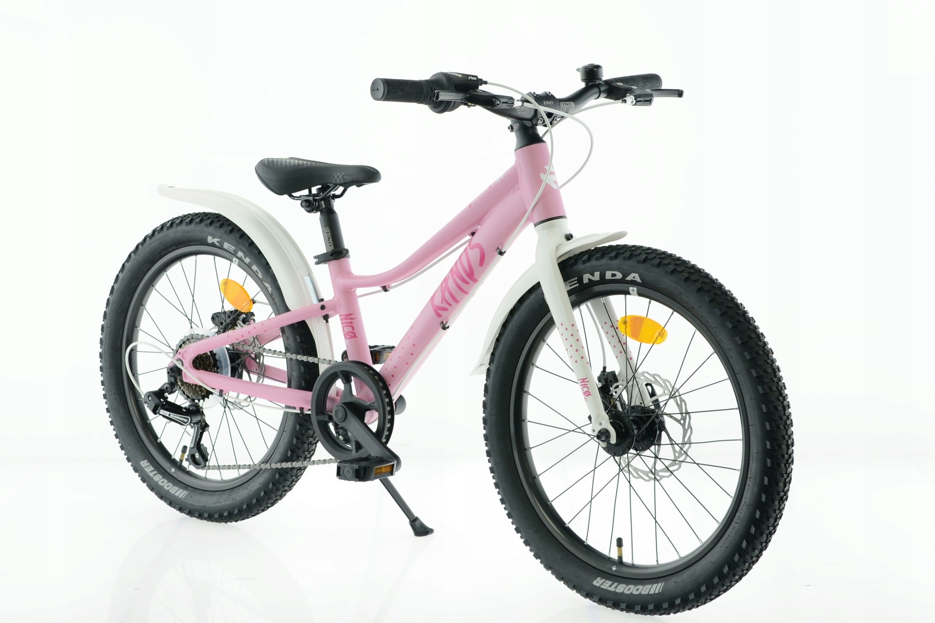 Lekki rower dziecięcy 20″ Kands Nico St różowy Alu 2024