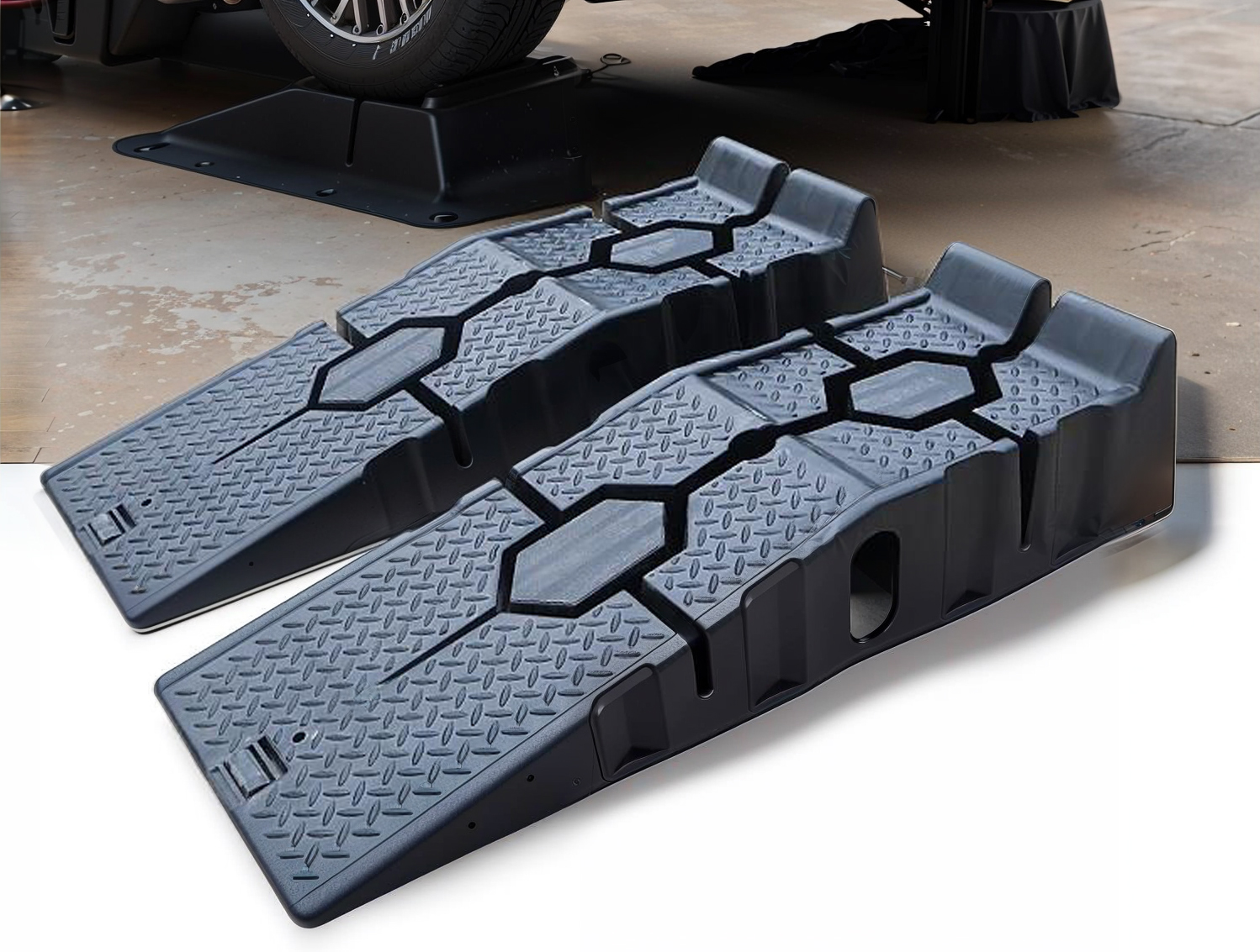 ZESTAW NAJAZDY SAMOCHODOWE WARSZTATOWE RAMPY PLATFORMY NAJAZD SZEROKIE 3T Kod producenta od9080