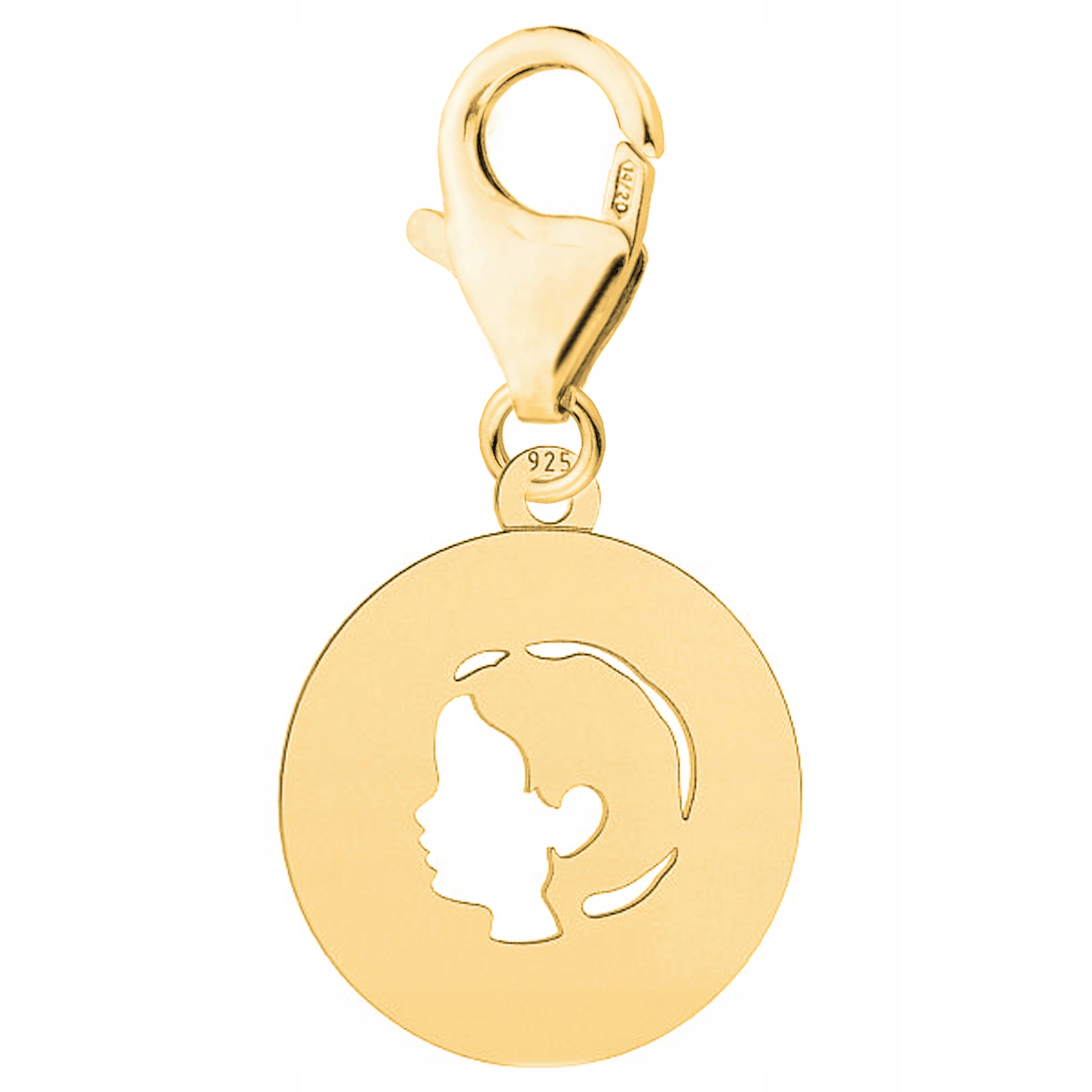 Zlatý závěsný přívěsek Chlapec stříbro 925