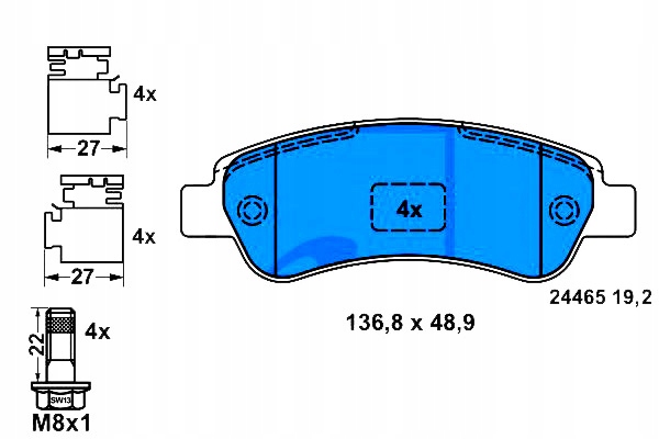Ate Kostky Ham. Peugeot Zadní Boxer 06-/JUMPER/DUCAT Asistent řidiče #28