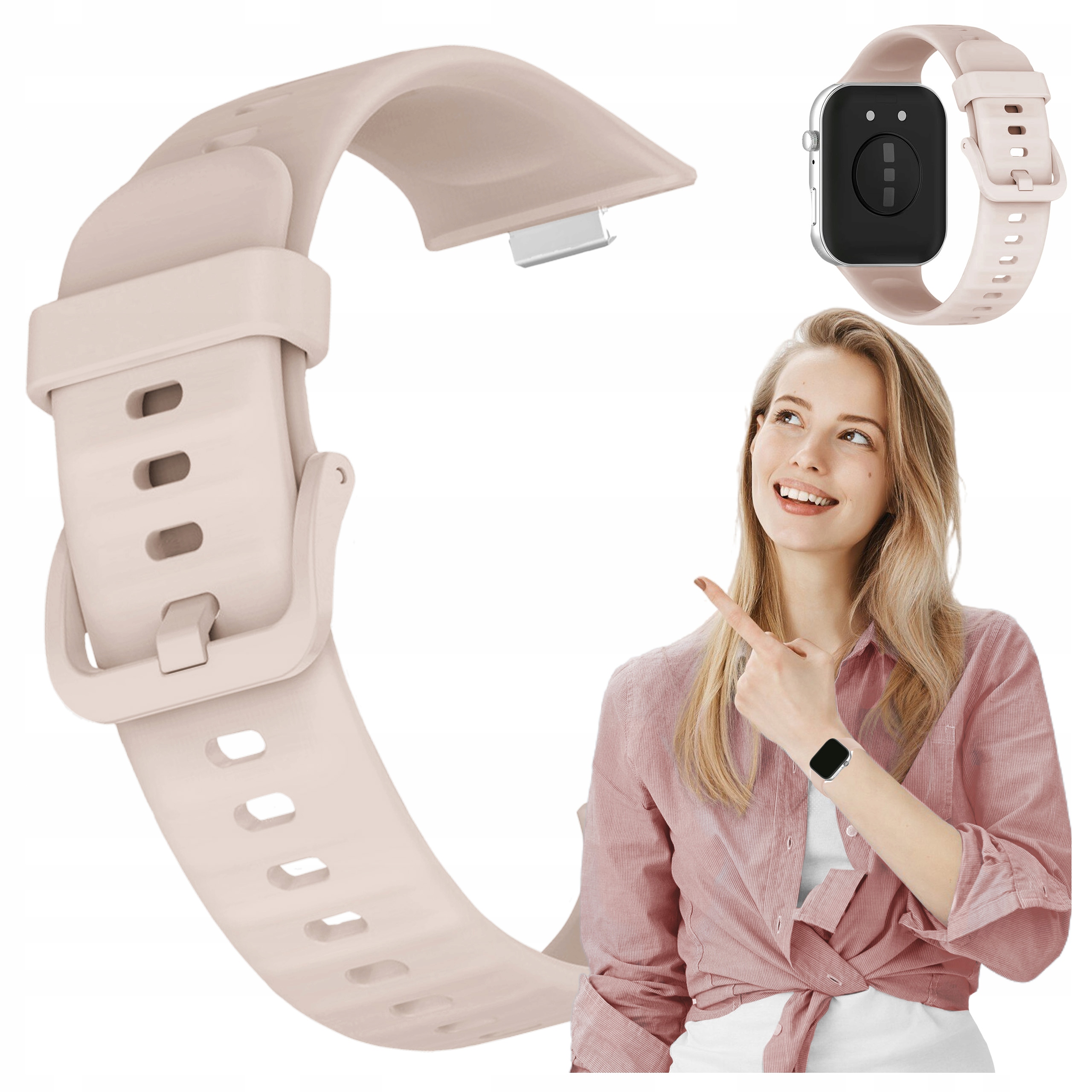 Pasek do Huawei Watch Fit 3 4 4 Pro 5 5 Pro opaska do zegarka mocna