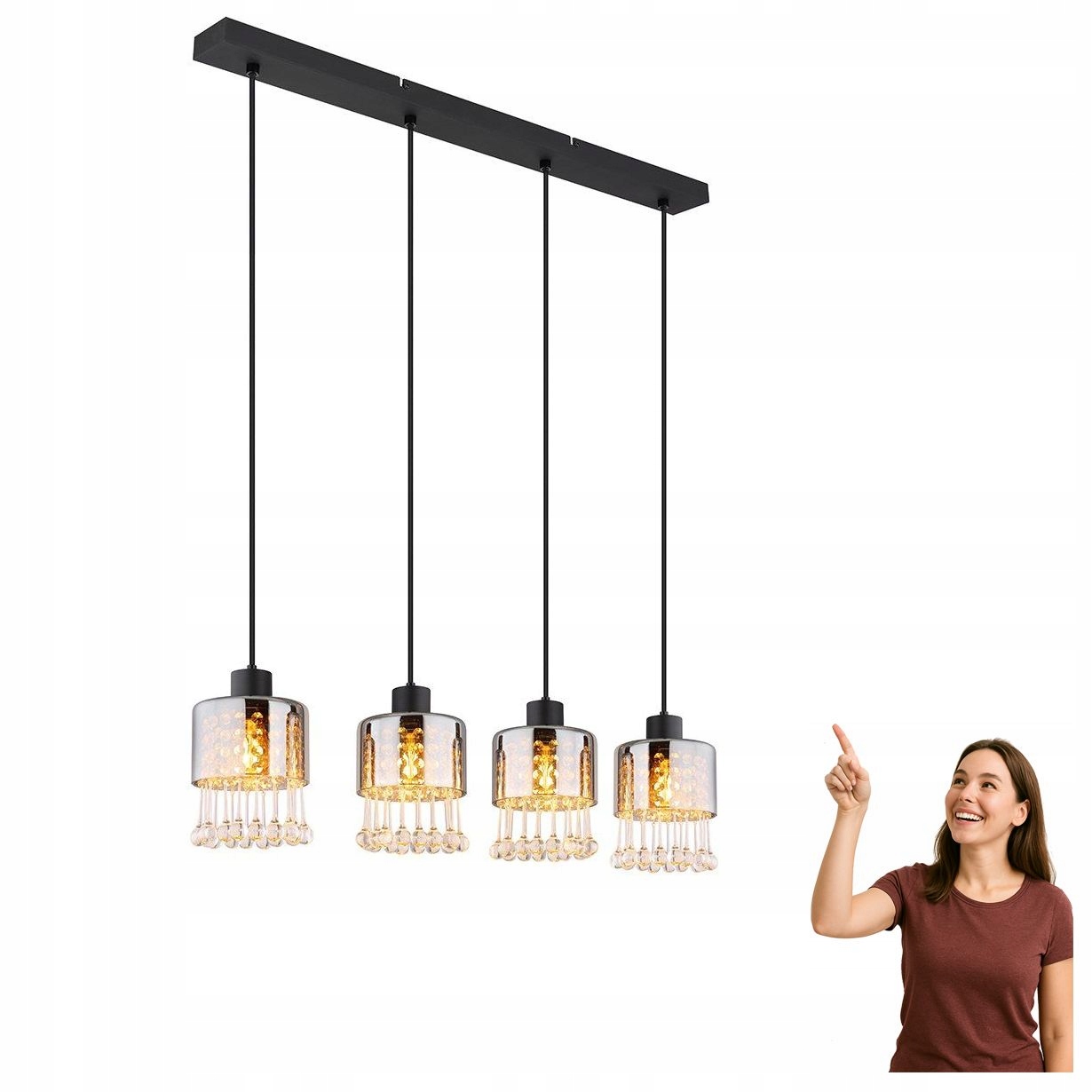 Závesná lampa Hendry 15884-4H Globo