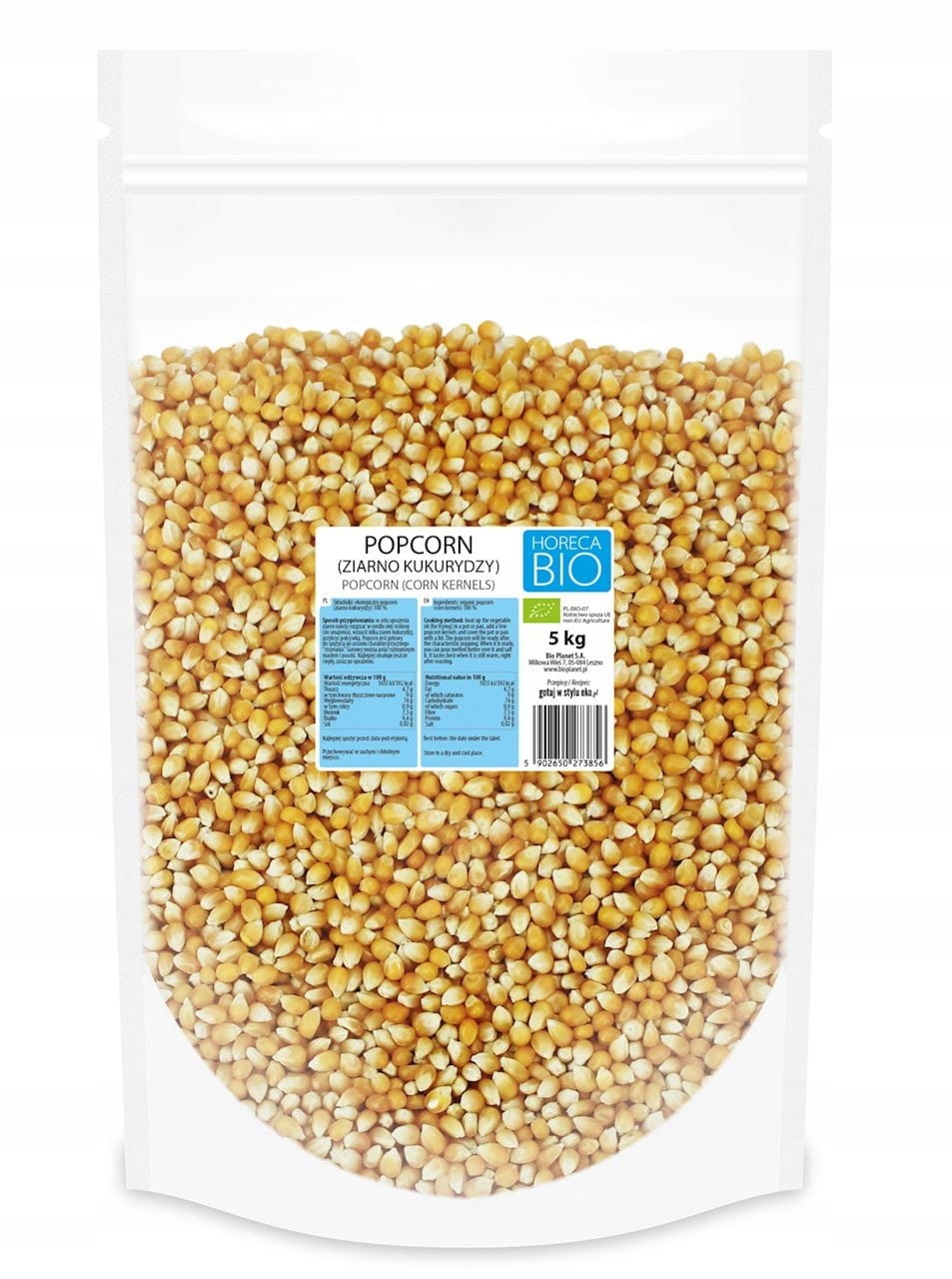 Levně Popcorn (kukuřičné Zrno) Bio 5 kg Horeca