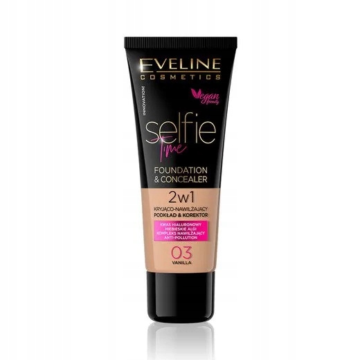 

Eveline Selfie Time 2W1 Podkład 03 Vanilla 30ml