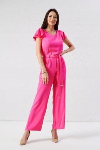 Kombinéza Lalous Fuchsiová barva Motýlek vel L