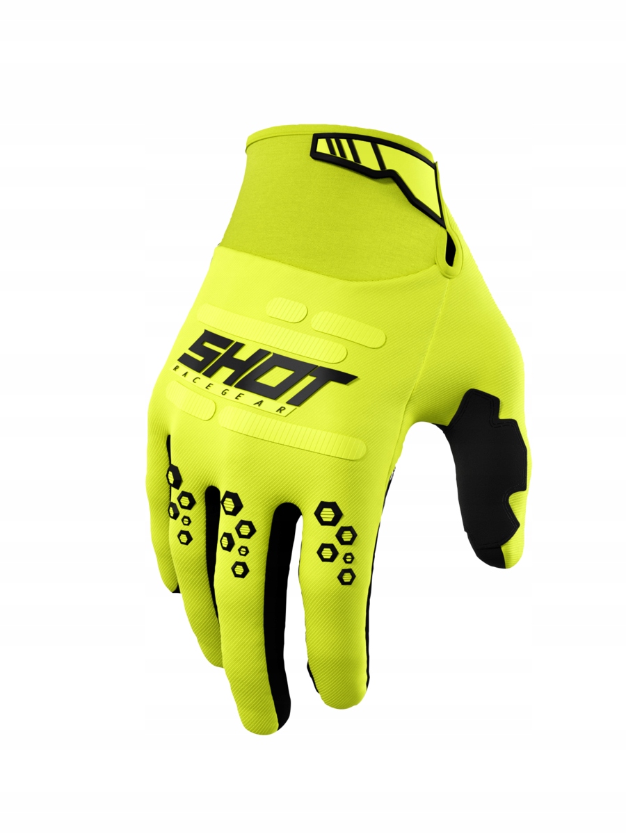 Rękawiczki rowerowe Shot Gants Vision yellow M