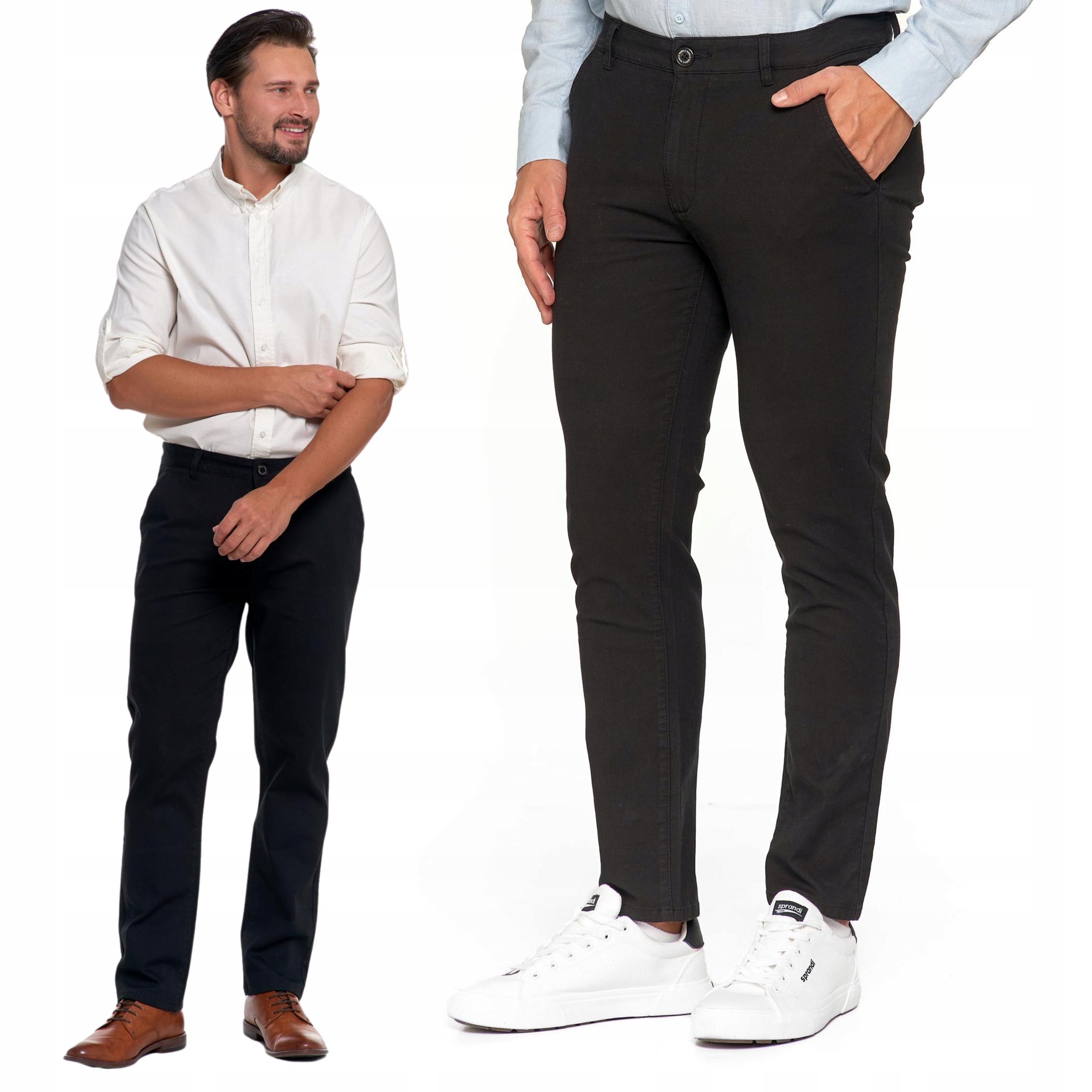Pánské bavlněné kalhoty Klasické Chinos Elegantní kapsy Moraj 33