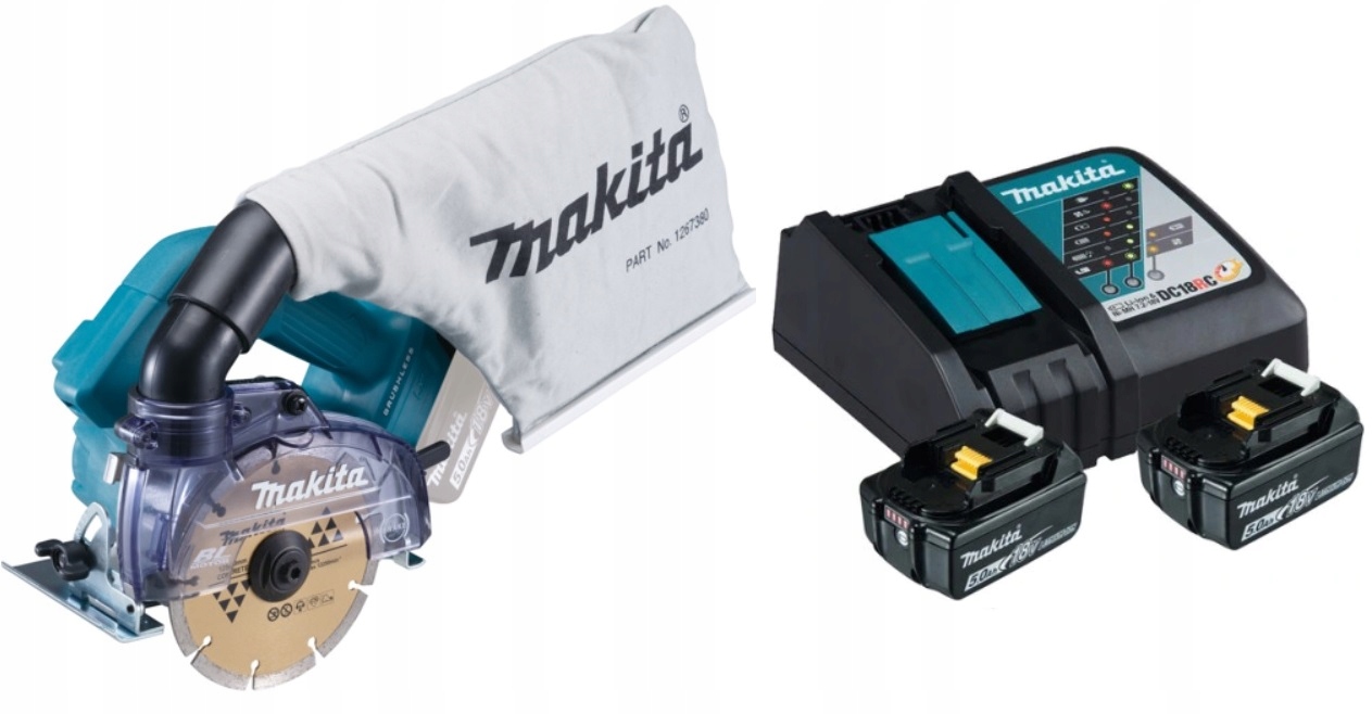 Makita DCC500RTE Akumulátorová Rozbrušovací Pila 4100KB
