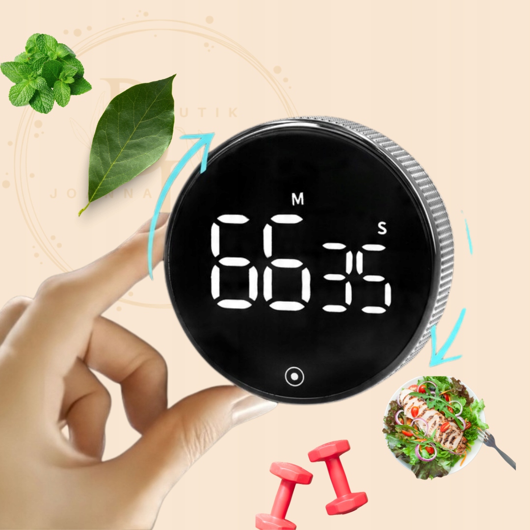 Elektroniczny Stoper Kuchenny z Magnesem - Cyfrowy Timer do Gotowania Marka inna