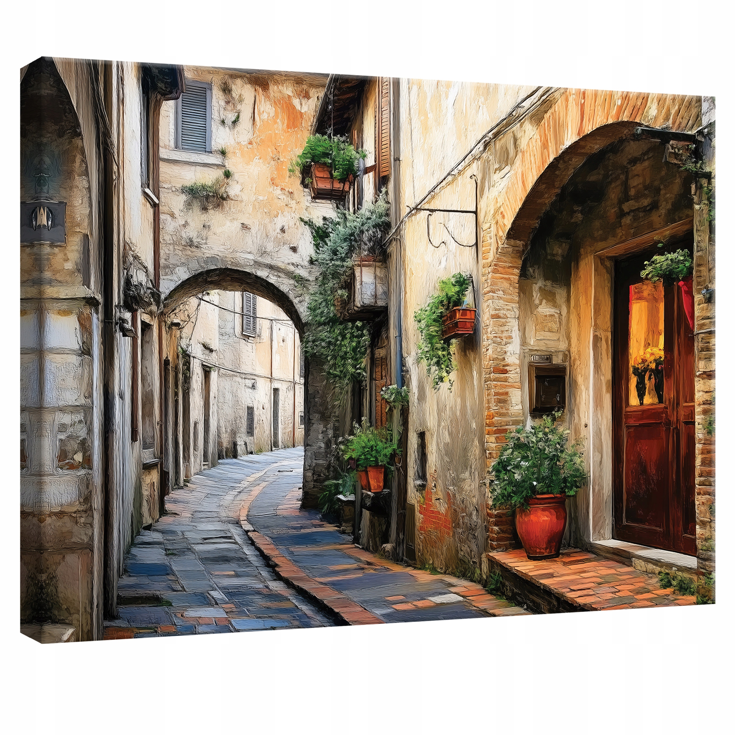 Obraz Do Ložnice Obývacího Pokoje Kuchyně Italská Ulice Na Plátně Stěna 120x80