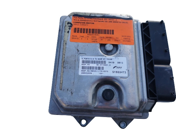 FIAT PUNTO 0.9B 51933473 BC.0110651.D Computer ECU