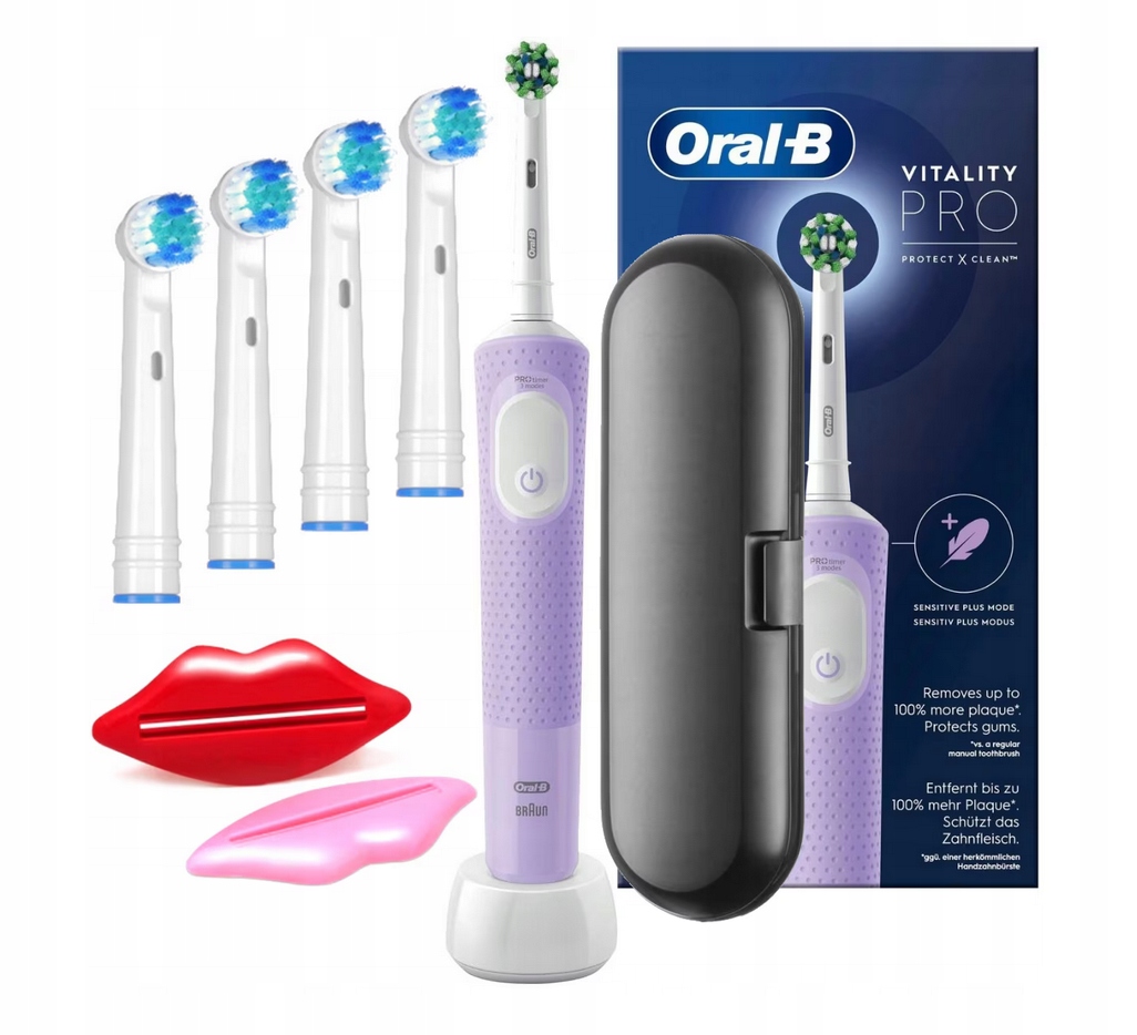 Braun Oral B Vitality 103 Pro Szczoteczka Elektryczna kolor lilowy obrotowa