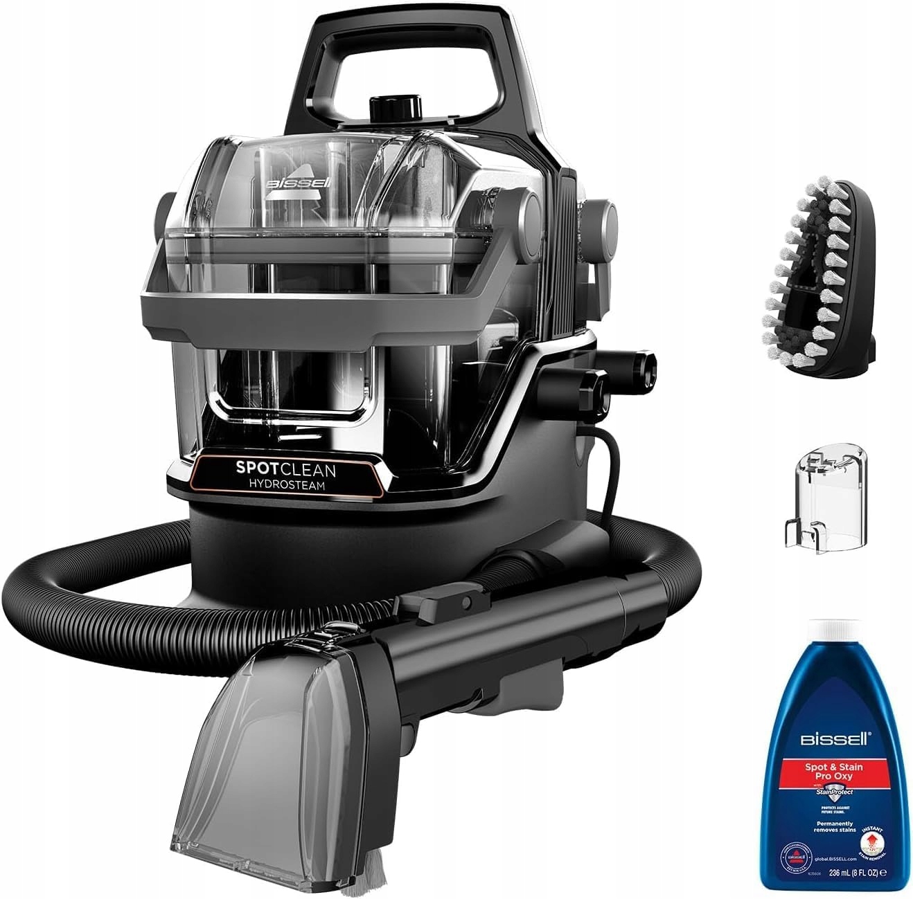 Tepovač Bissell SpotClean HydroSteam 1000 W čierny