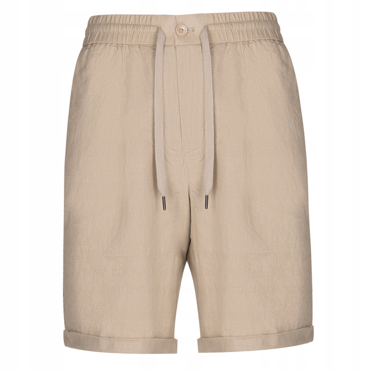 Lněné pánské šortky v béžové barvě Na léto Pako Lorente vel