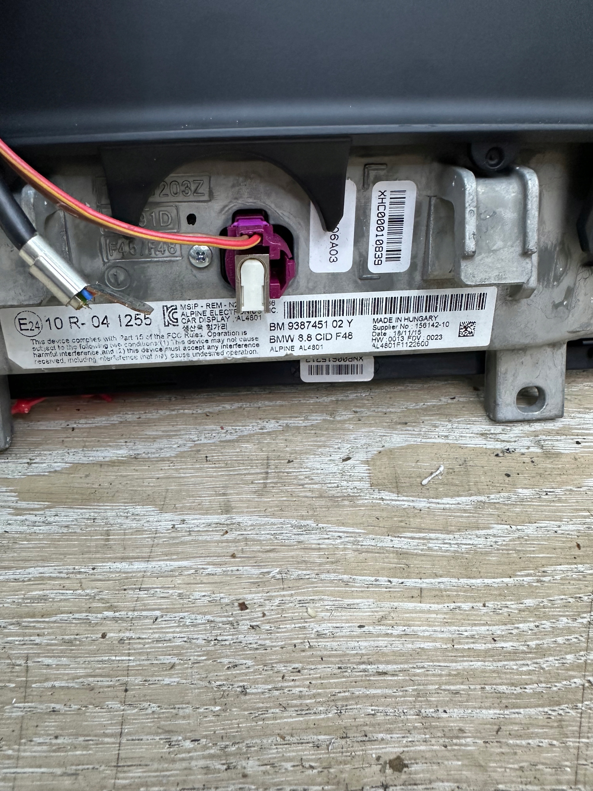 display 9387451 BMW X1 F48