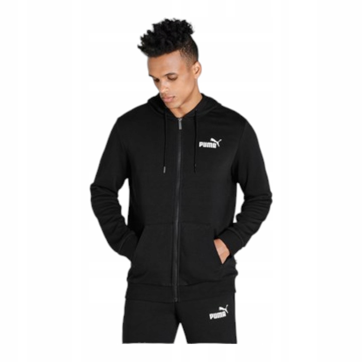 Puma Pánská Mikina Ess Small Logo Fz Hoodie Černá vel. M