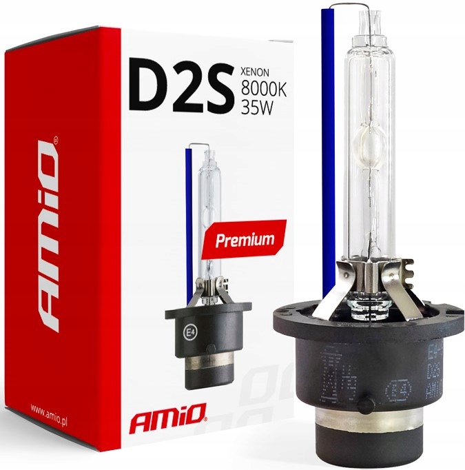 Żarówka ksenonowa żarnik xenon D2S 8000K AMiO Premium AMIO-01977