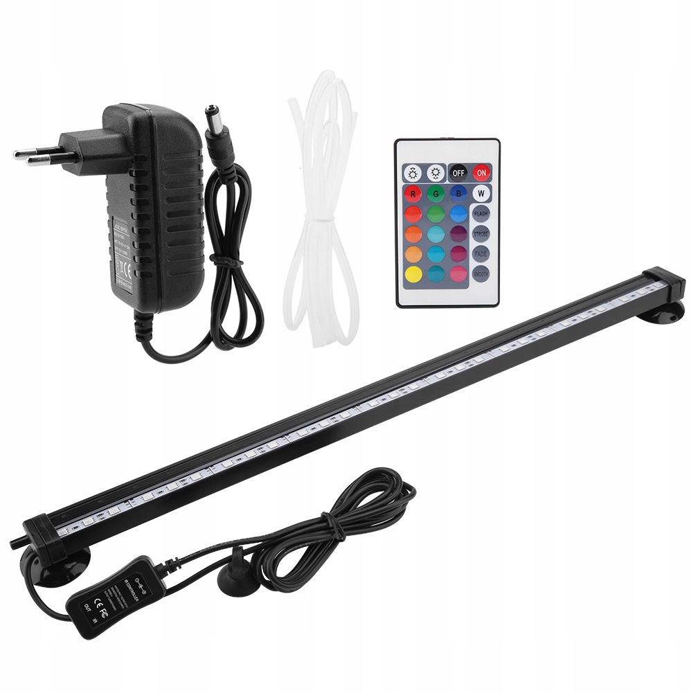 Levně Led Rgb 46 CM Pro Energeticky Úsporné Akvárium S Časovačem, Odolný Dálkový Ovladač