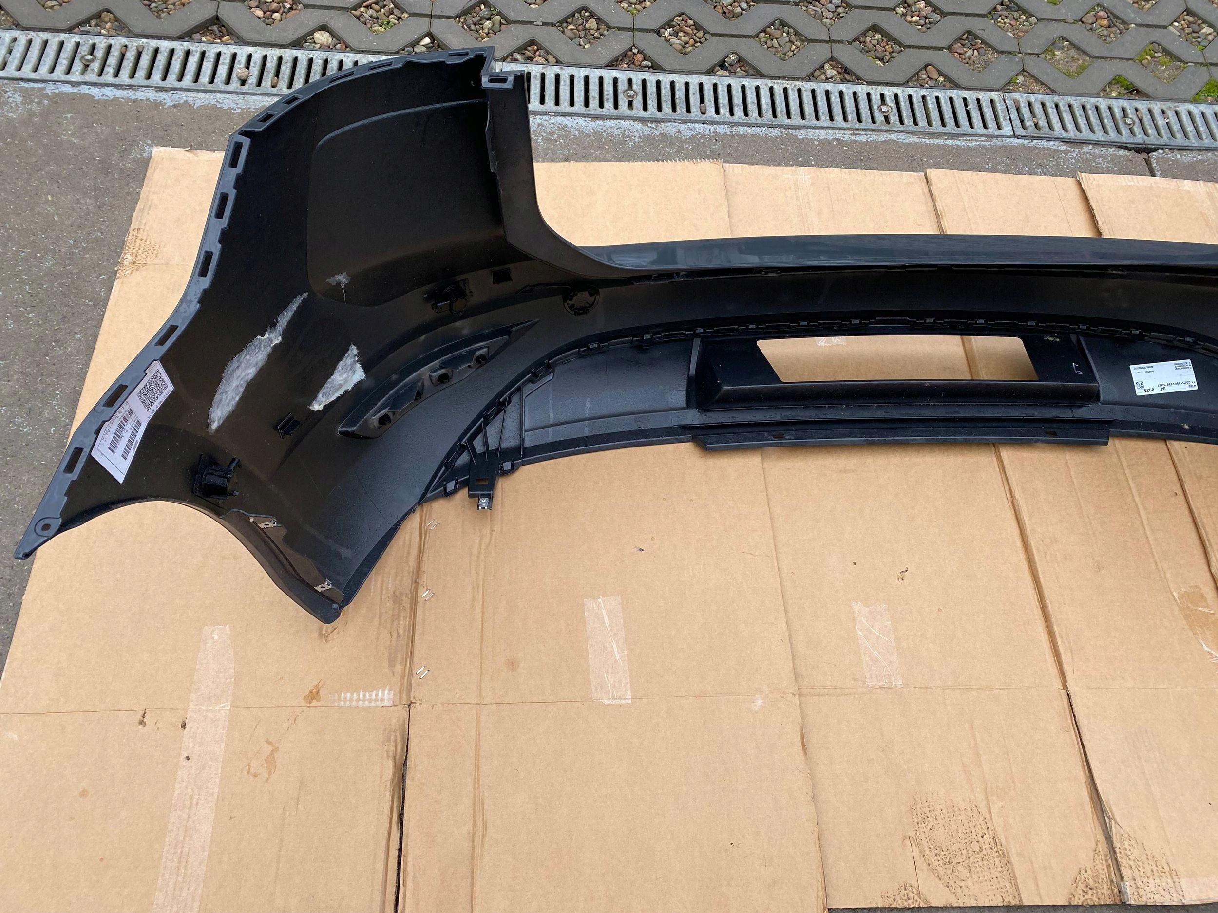 VW TOURAN III 5TA complete bumper rear part rear PDC towing LI7F grey