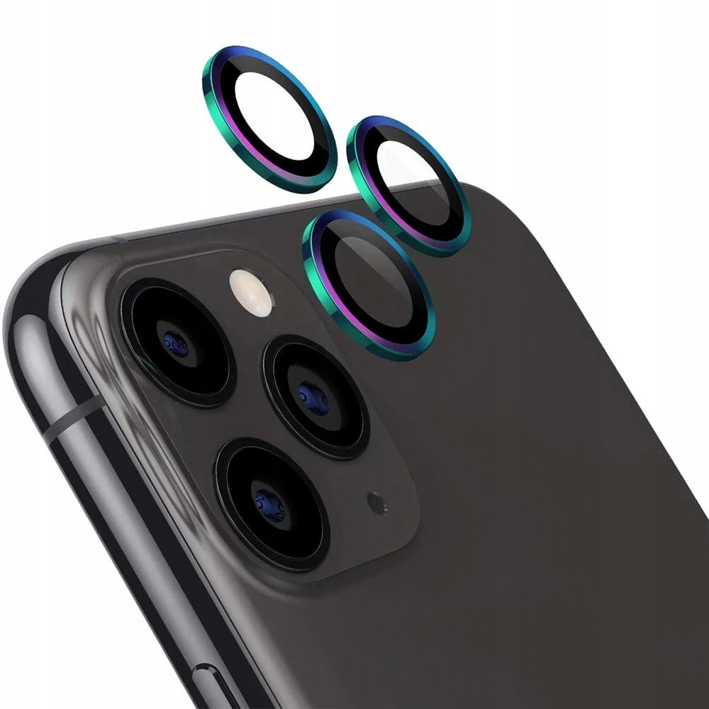 

Ring Szkło na Aparat do iPhone 11 Pro Max Tęczowy