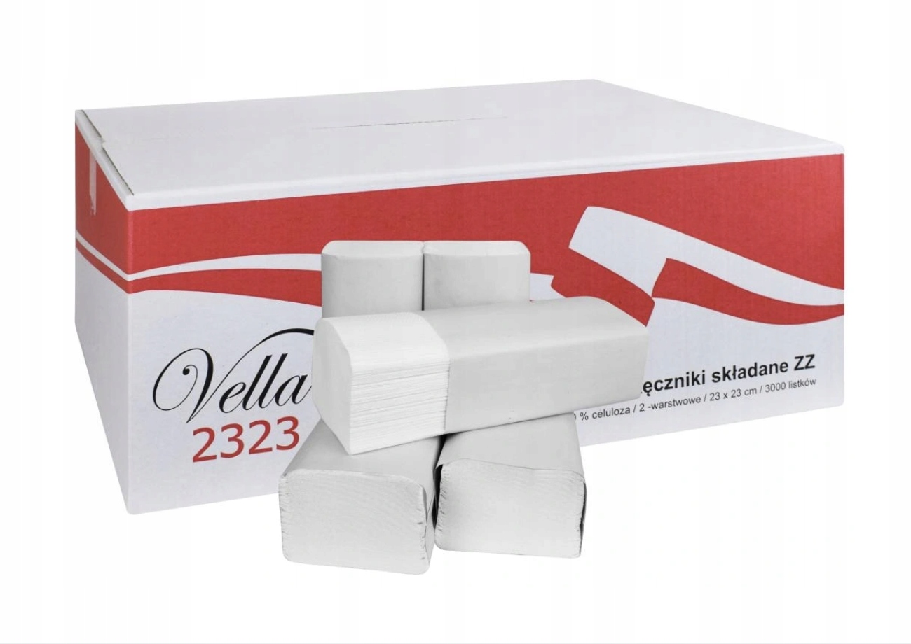

Ręcznik Vella Celuloza Zz 3000 Szt Składane 23X23