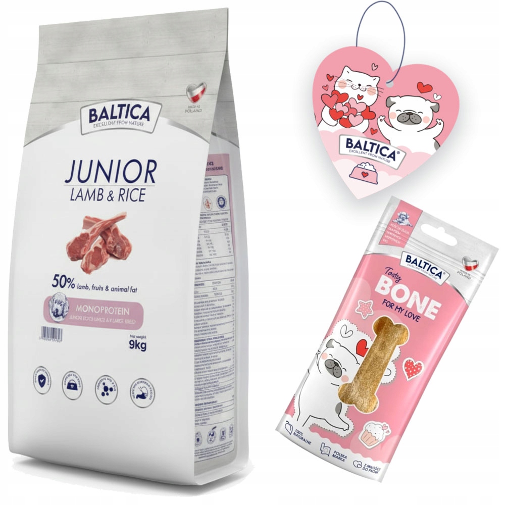 Baltica Junior Lamb Rice Jagnięcina Z Ryżem XL 9kg Duże Rasy Dla Szczeniąt