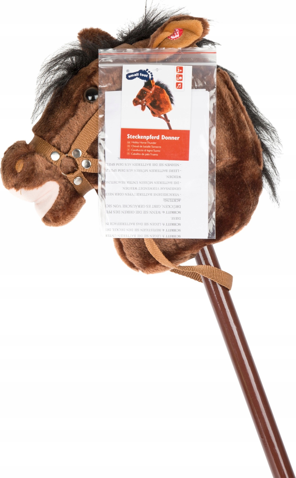 HOBBY HORSE KONIK NA KIJU BRĄZOWY DŹWIĘK RŻY 98 CM Kod producenta 4105