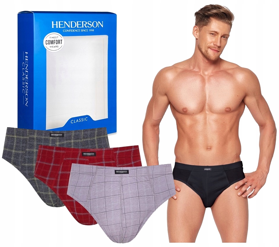 HENDERSON SLIPY MAJTKI MĘSKIE 1446-K589 BAWEŁNA XXL