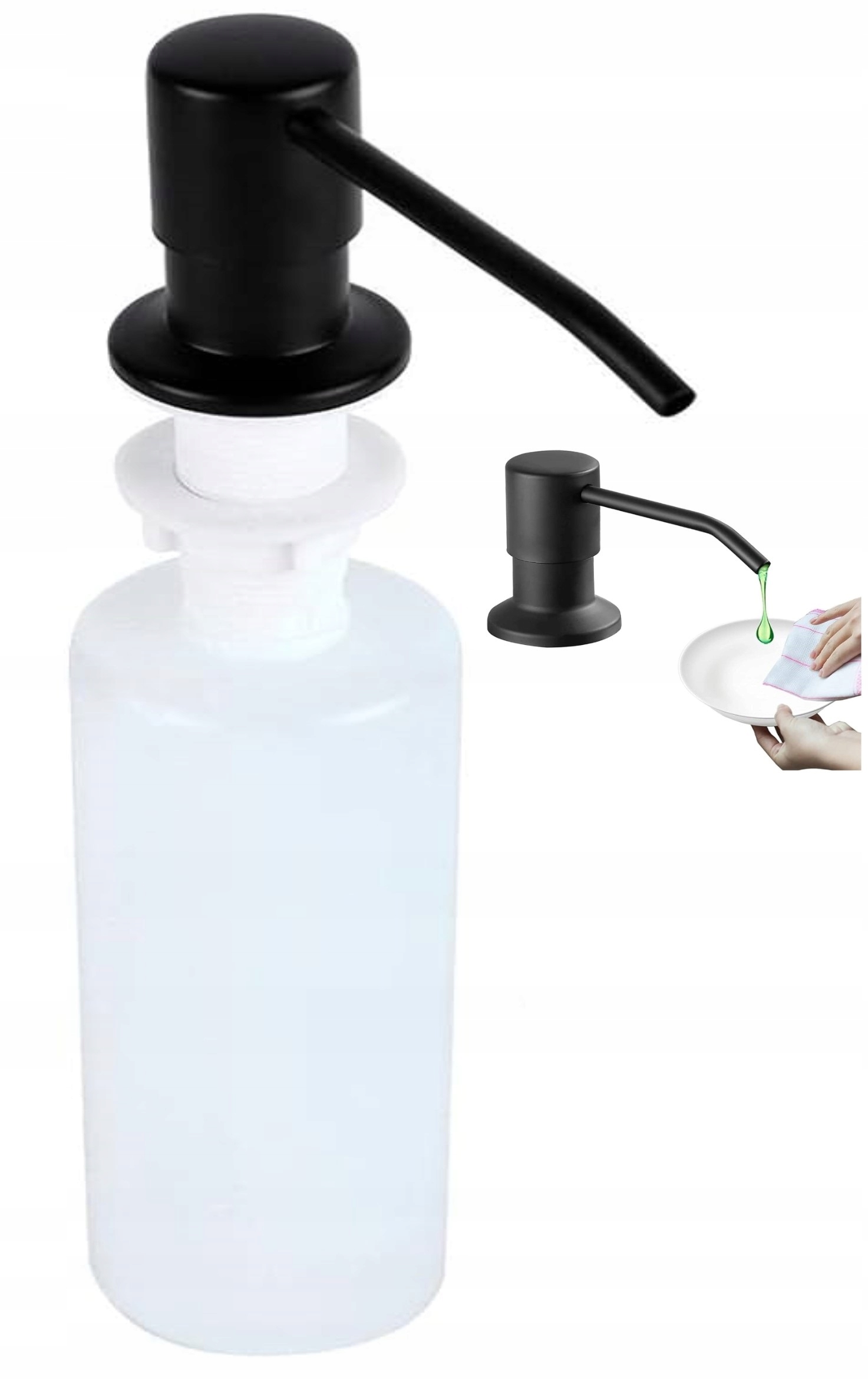 DOZOWNIK NA PŁYN DO ZLEWOZMYWAKA DO ZLEWU POJEMNIK 350ML Linia xxc