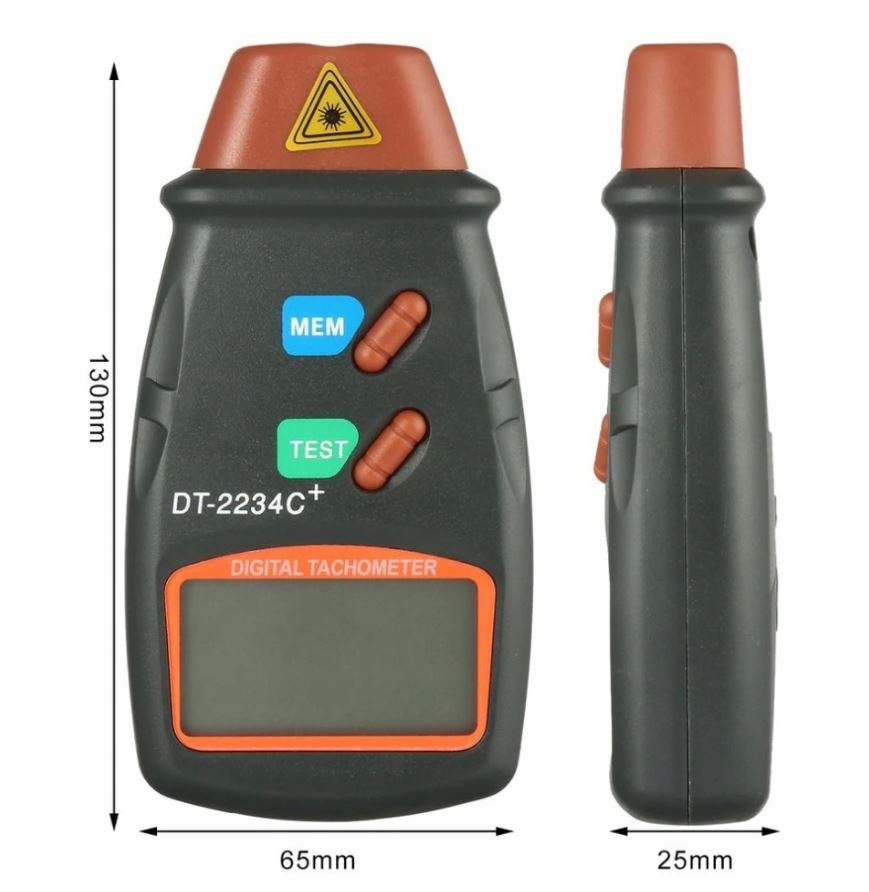 Tachometr laserowy obrotomierz + etui - AD32 LCD Stan opakowania oryginalne