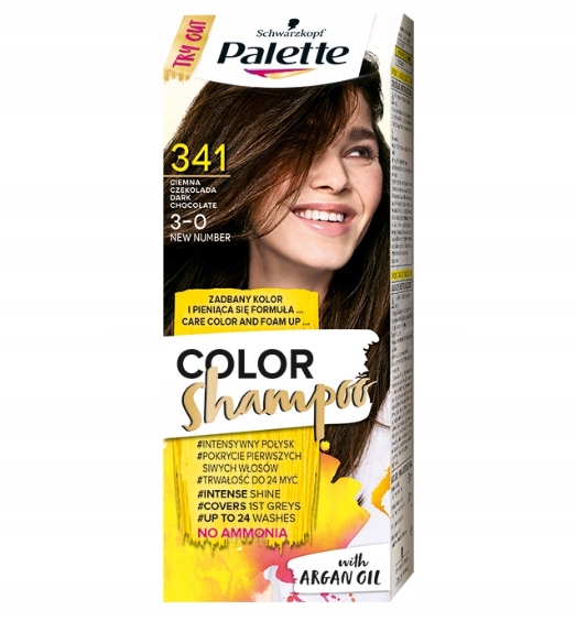 

Palette Szampon KOL.341/3-0 ciemna czekolada