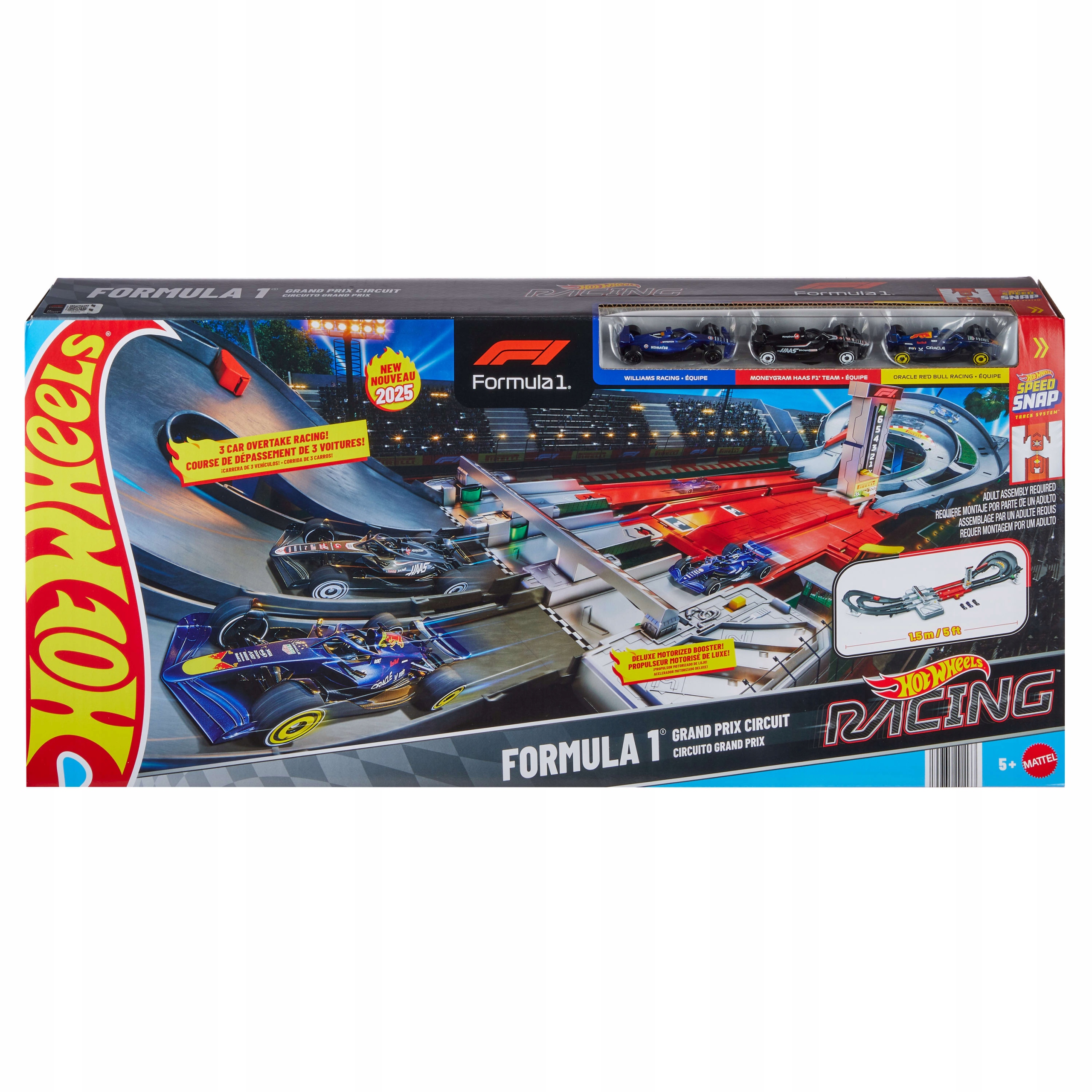 Tor Hot Wheels Racing Formula 1 Racing Grand Prix Circuit F1 JDY16 3 auta