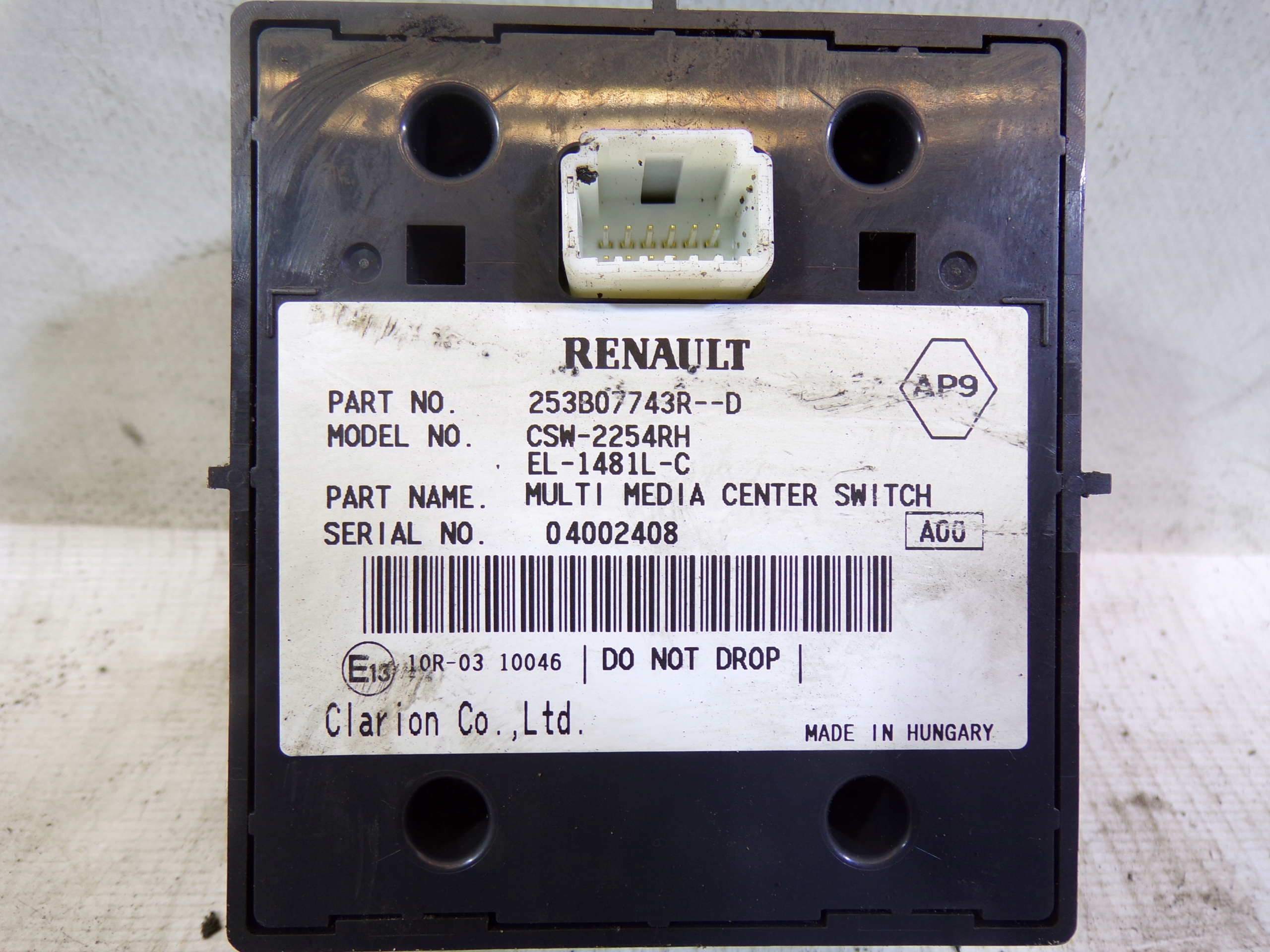PANEL der Navigation RENAULT LAGUNA 3 III 253B07743R