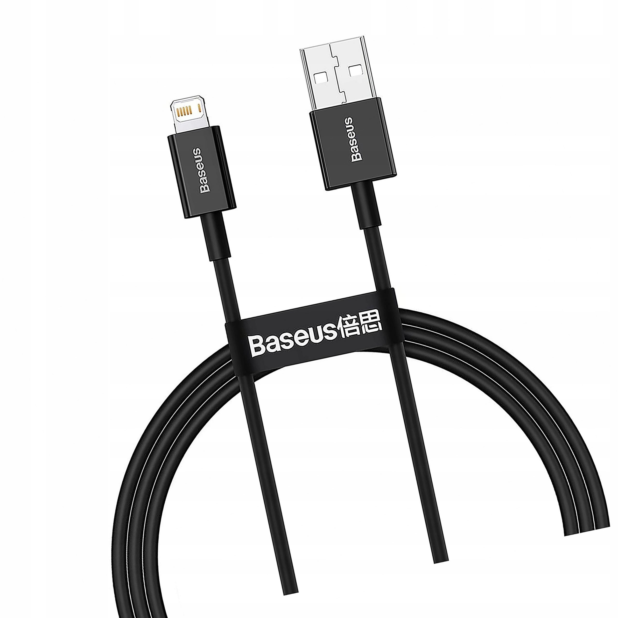 Baseus Superior kabel Usb Lightning 2,4 A 1 m czarny (CALYS-A01)